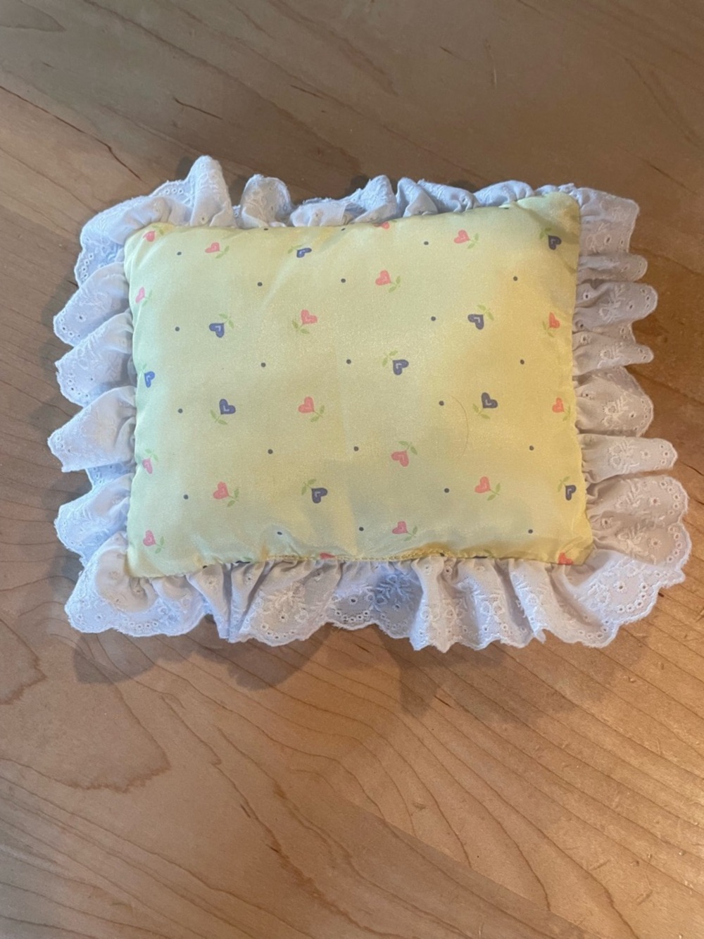 American Girl Bitty Baby Yellow pillow